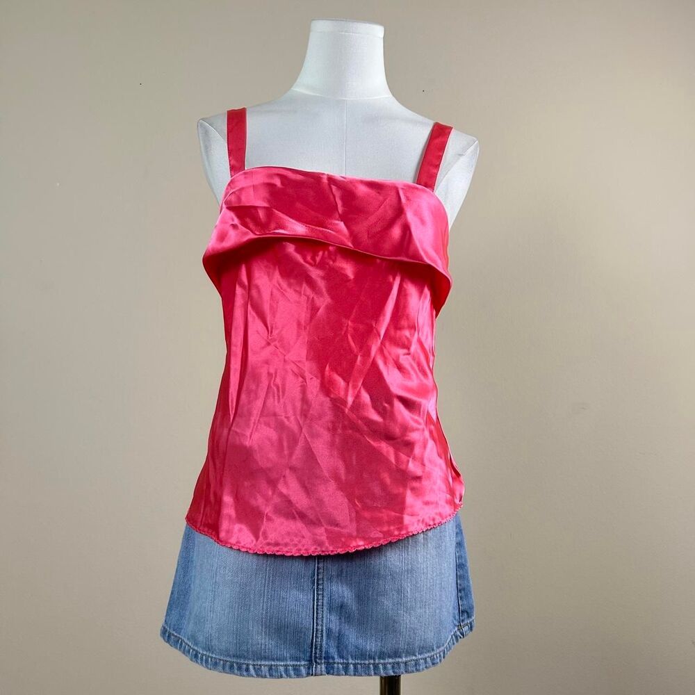 Escapades Hot Pink Y2K Silky Top